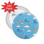 Sky Pattern 2.25  Buttons (100 pack) 