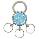 Sky Pattern 3-Ring Key Chain