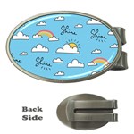 Sky Pattern Money Clips (Oval) 