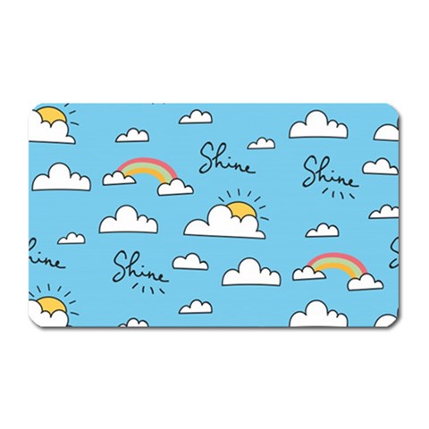 Sky Pattern Magnet (Rectangular) from ArtsNow.com Front