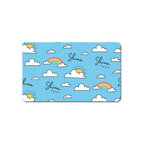 Sky Pattern Magnet (Name Card) from ArtsNow.com Front