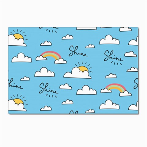 Sky Pattern Postcard 4 x 6  (Pkg of 10) from ArtsNow.com Front