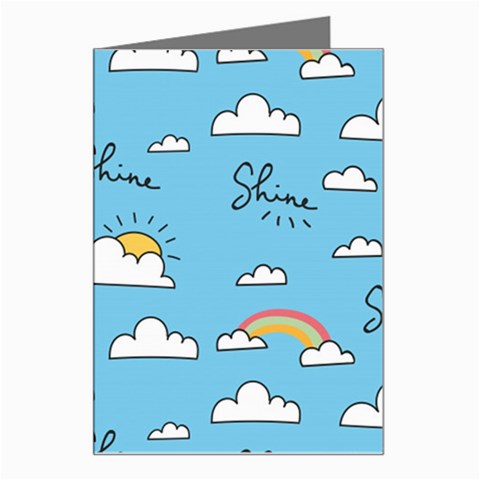 Sky Pattern Greeting Card from ArtsNow.com Left