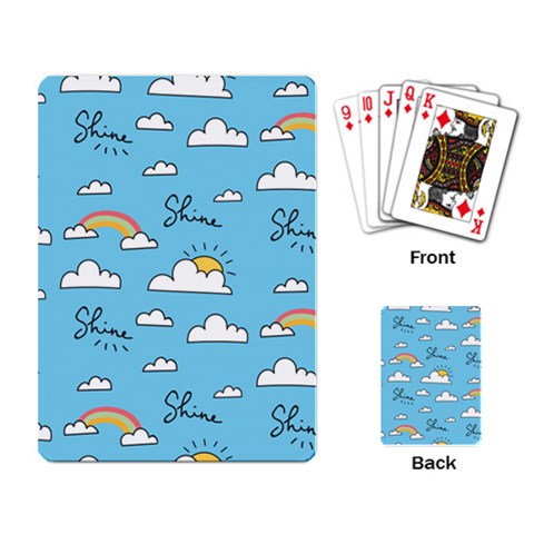 Sky Pattern Playing Cards Single Design (Rectangle) from ArtsNow.com Back