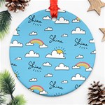 Sky Pattern Round Ornament (Two Sides)