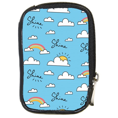 Sky Pattern Compact Camera Leather Case from ArtsNow.com Front