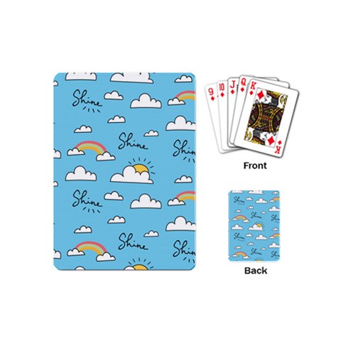 Sky Pattern Playing Cards Single Design (Mini) from ArtsNow.com Back
