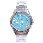Sky Pattern Stainless Steel Analogue Watch