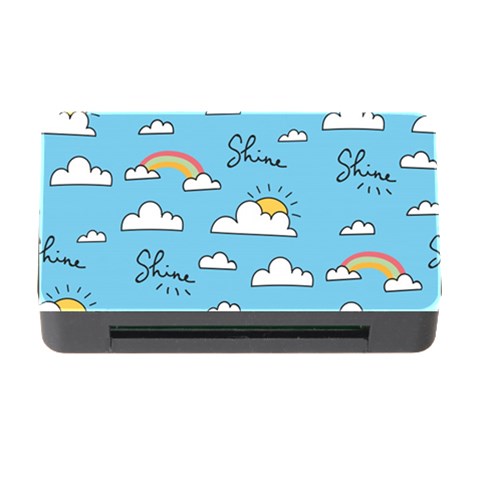Sky Pattern Memory Card Reader with CF from ArtsNow.com Front