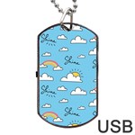 Sky Pattern Dog Tag USB Flash (One Side)