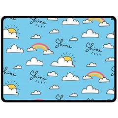 Sky Pattern Two Sides Fleece Blanket (Large) from ArtsNow.com 80 x60  Blanket Back