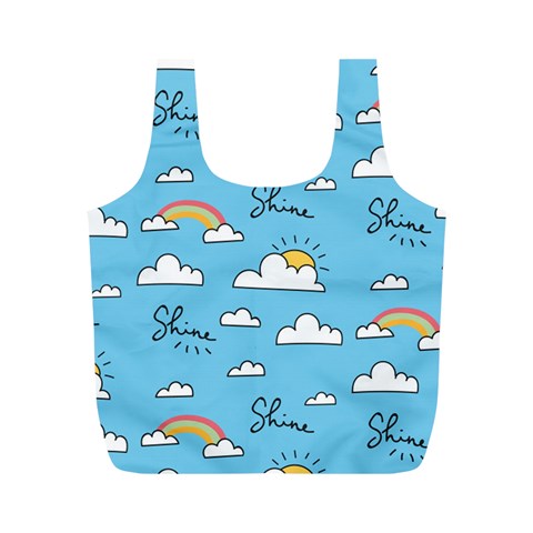 Sky Pattern Full Print Recycle Bag (M) from ArtsNow.com Front