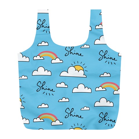Sky Pattern Full Print Recycle Bag (L) from ArtsNow.com Front