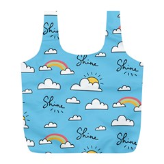 Sky Pattern Full Print Recycle Bag (L) from ArtsNow.com Back