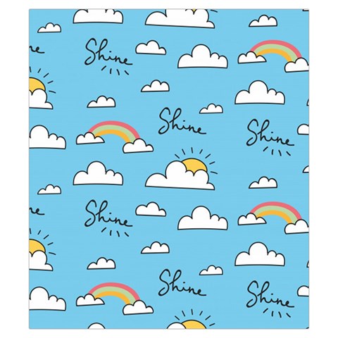 Sky Pattern Drawstring Pouch (Small) from ArtsNow.com Front