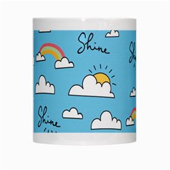 Seamless Pattern Vector Owl Cartoon With Bugs White Mug from ArtsNow.com Center
