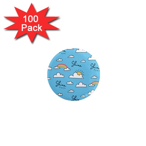 Seamless Pattern Vector Owl Cartoon With Bugs 1  Mini Magnets (100 pack)  from ArtsNow.com Front