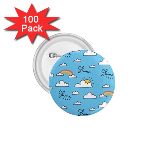 Seamless Pattern Vector Owl Cartoon With Bugs 1.75  Buttons (100 pack)  from ArtsNow.com Front