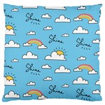 Sky Pattern Large Premium Plush Fleece Cushion Case (Two Sides)