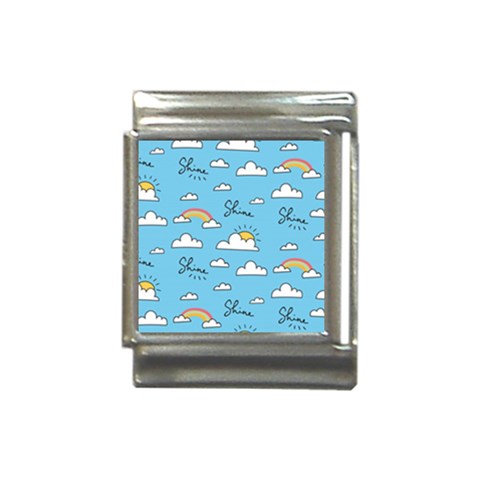 Seamless Pattern Vector Owl Cartoon With Bugs Italian Charm (13mm) from ArtsNow.com Front