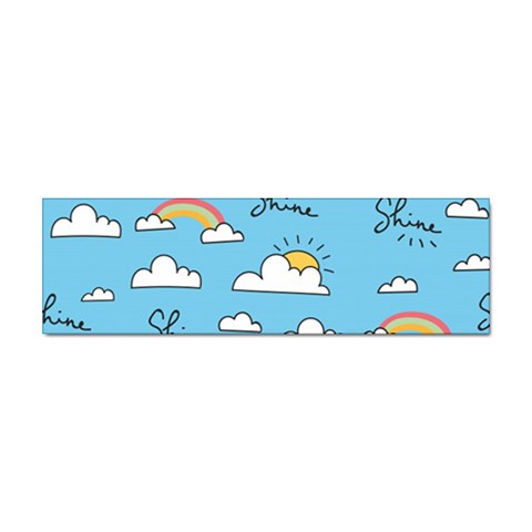Seamless Pattern Vector Owl Cartoon With Bugs Sticker Bumper (100 pack) from ArtsNow.com Front