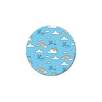 Seamless Pattern Vector Owl Cartoon With Bugs Golf Ball Marker (10 pack)