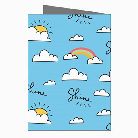 Seamless Pattern Vector Owl Cartoon With Bugs Greeting Cards (Pkg of 8) from ArtsNow.com Right