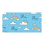 Sky Pattern Satin Wrap 35  x 70 