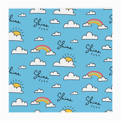 Seamless Pattern Vector Owl Cartoon With Bugs Medium Glasses Cloth (2 Sides) from ArtsNow.com Front