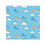 Sky Pattern Square Satin Scarf (30  x 30 )