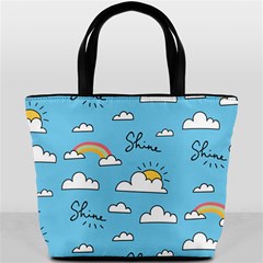 Seamless Pattern Vector Owl Cartoon With Bugs Bucket Bag from ArtsNow.com Back