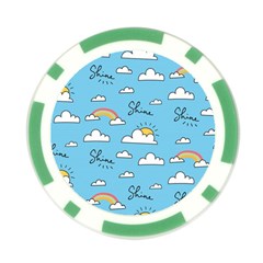 Seamless Pattern Vector Owl Cartoon With Bugs Poker Chip Card Guard (10 pack) from ArtsNow.com Back