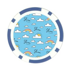 Seamless Pattern Vector Owl Cartoon With Bugs Poker Chip Card Guard (10 pack) from ArtsNow.com Back