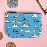 Seamless Pattern Vector Owl Cartoon With Bugs Mini Coin Purse