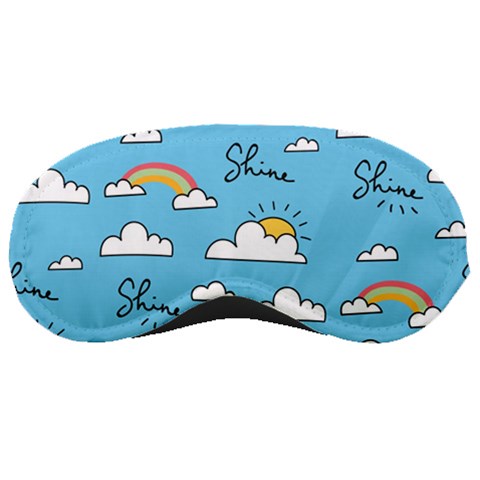 Seamless Pattern Vector Owl Cartoon With Bugs Sleep Mask from ArtsNow.com Front