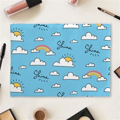 Seamless Pattern Vector Owl Cartoon With Bugs Cosmetic Bag (XL) from ArtsNow.com Front