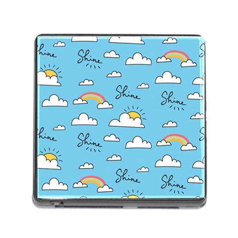 Seamless Pattern Vector Owl Cartoon With Bugs Memory Card Reader (Square 5 Slot) from ArtsNow.com Front