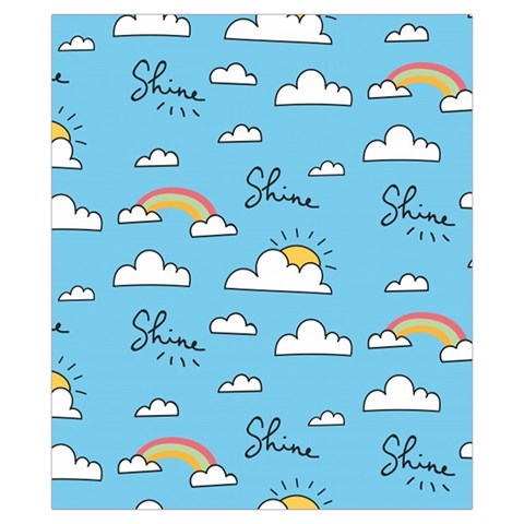 Sky Pattern Drawstring Pouch (XS) from ArtsNow.com Front