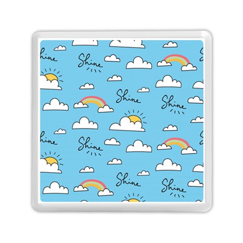 Seamless Pattern Vector Owl Cartoon With Bugs Memory Card Reader (Square) from ArtsNow.com Front