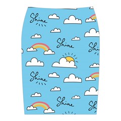 Sky Pattern Midi Wrap Pencil Skirt from ArtsNow.com Back