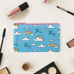 Seamless Pattern Vector Owl Cartoon With Bugs Cosmetic Bag (XS) from ArtsNow.com Front