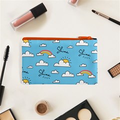 Seamless Pattern Vector Owl Cartoon With Bugs Cosmetic Bag (XS) from ArtsNow.com Back