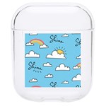 Seamless Pattern Vector Owl Cartoon With Bugs Hard PC AirPods 1/2 Case