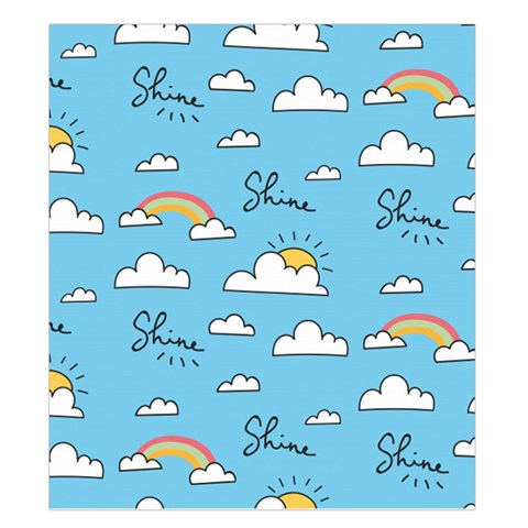 Seamless Pattern Vector Owl Cartoon With Bugs Duvet Cover Double Side (King Size) from ArtsNow.com Back