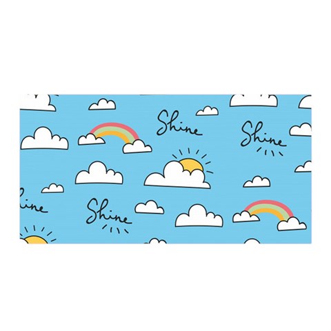 Seamless Pattern Vector Owl Cartoon With Bugs Satin Wrap 35  x 70  from ArtsNow.com Front