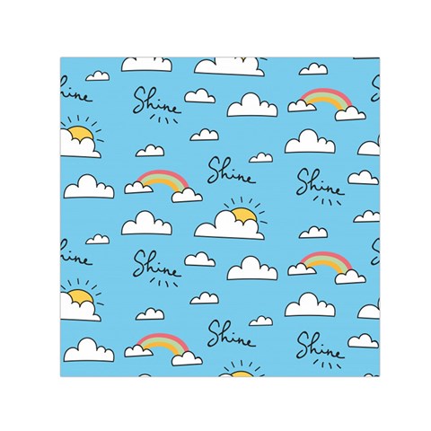 Seamless Pattern Vector Owl Cartoon With Bugs Square Satin Scarf (30  x 30 ) from ArtsNow.com Front