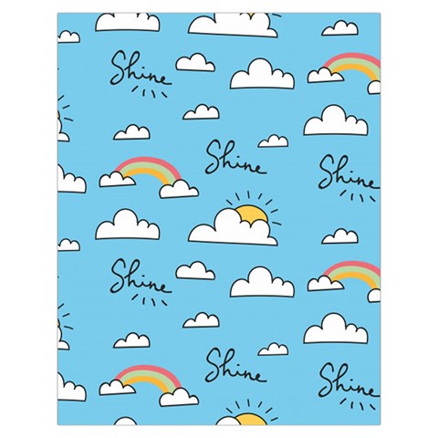 Seamless Pattern Vector Owl Cartoon With Bugs Toiletries Pouch from ArtsNow.com Back