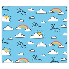 Seamless Pattern Vector Owl Cartoon With Bugs Zipper Large Tote Bag from ArtsNow.com Back