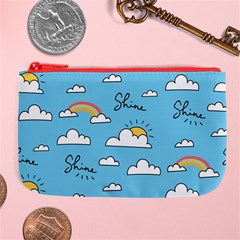 Seamless Pattern Vector Owl Cartoon With Bugs Large Coin Purse from ArtsNow.com Front