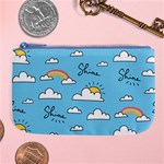 Seamless Pattern Vector Owl Cartoon With Bugs Large Coin Purse